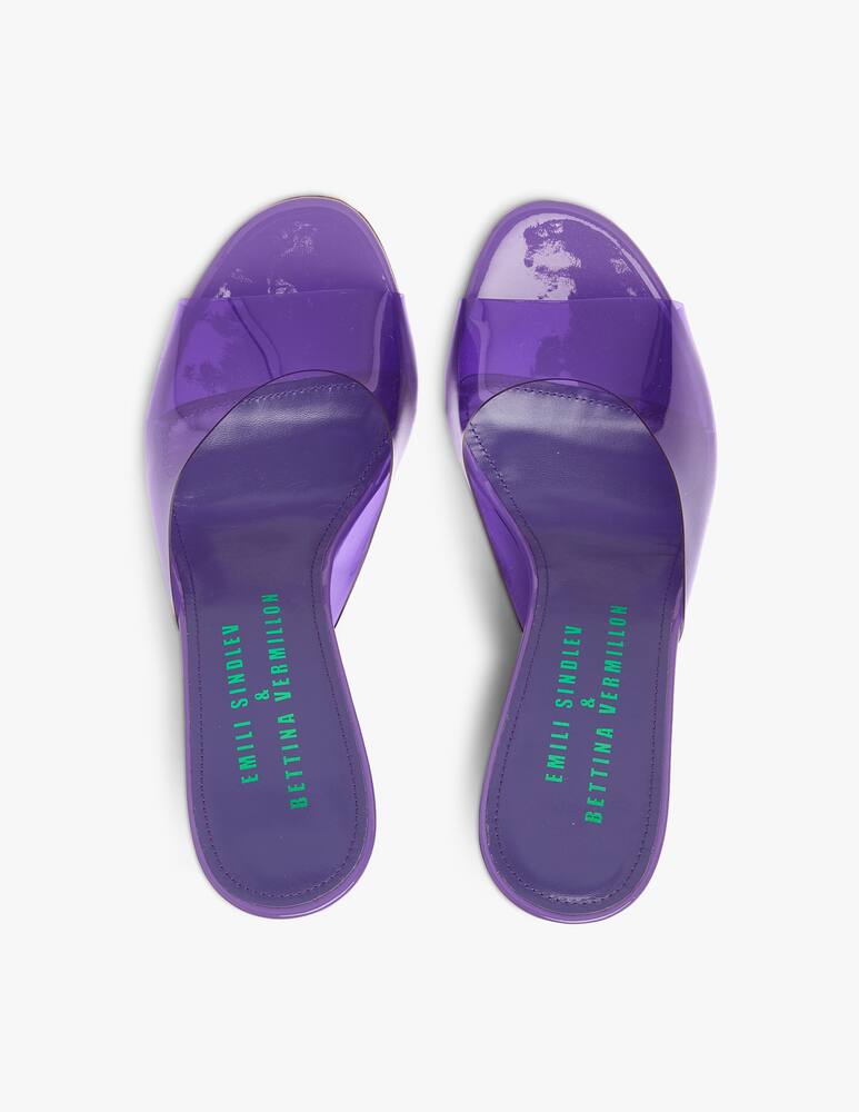 rinascente Bettina Vermillon Mule con zeppa Britney - viola