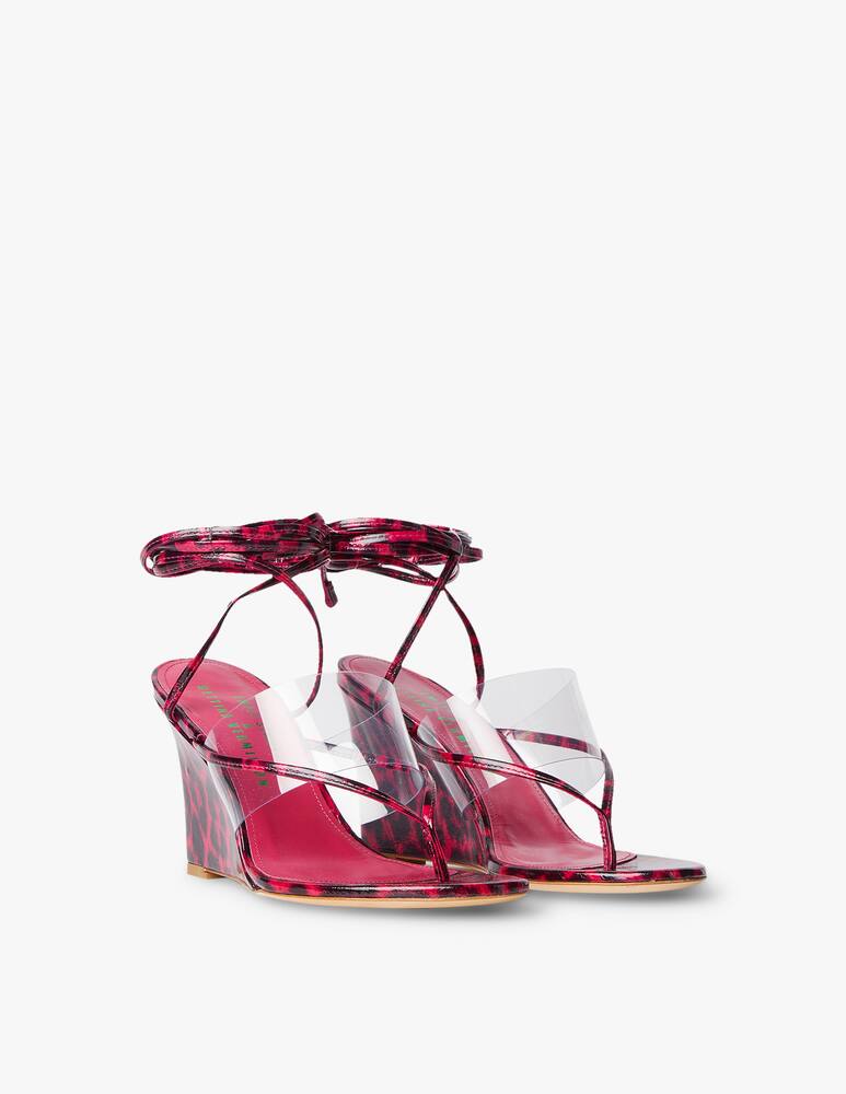 rinascente Bettina Vermillon Sandali con zeppa Naomi - rosso