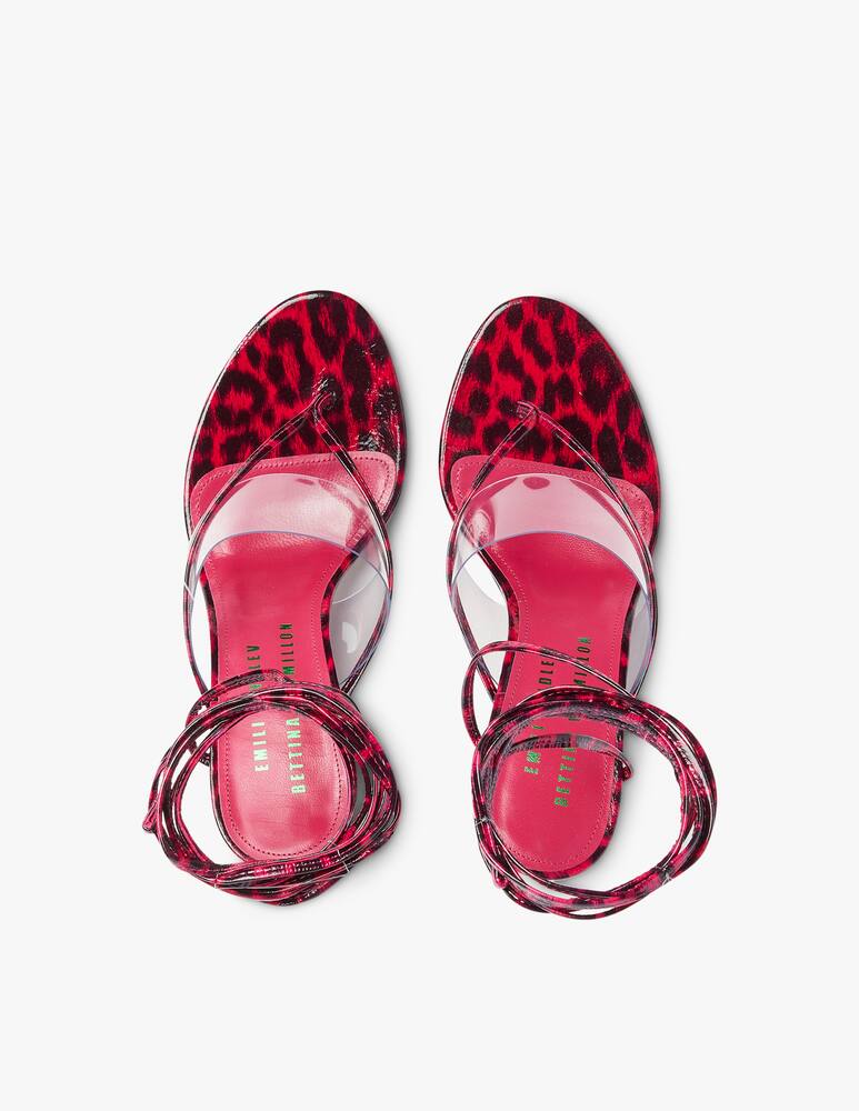 rinascente Bettina Vermillon Sandali con zeppa Naomi - rosso