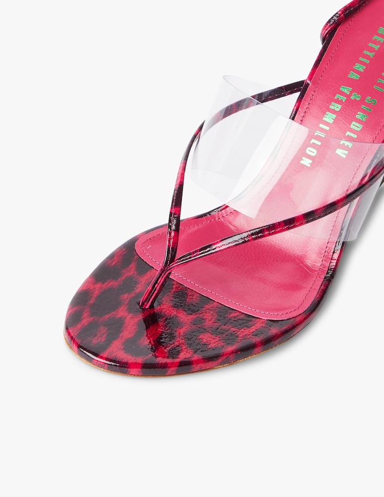 rinascente Bettina Vermillon Sandali con zeppa Naomi - rosso