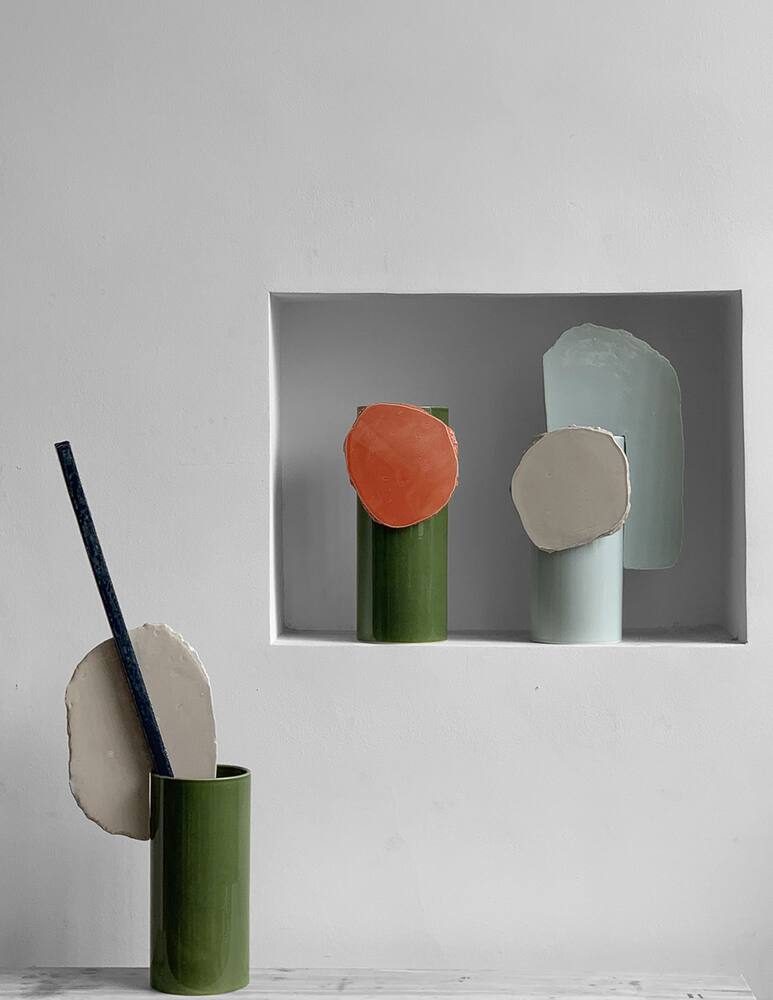 rinascente Vitra Vasi Decoupage Feuille - Multicolor