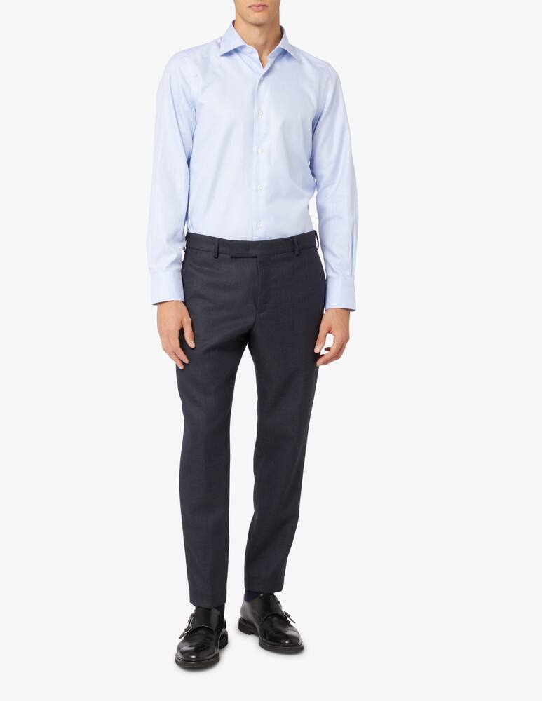 rinascente Finamore Camicia twill milano micro struttura