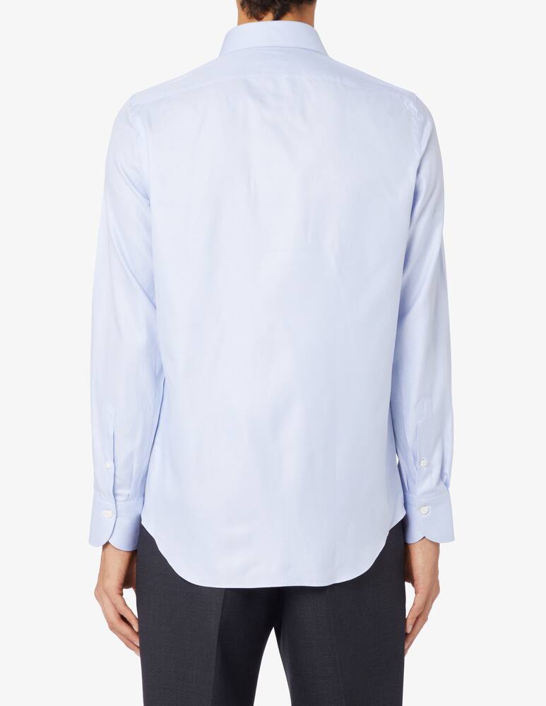 rinascente Finamore Camicia twill milano micro struttura