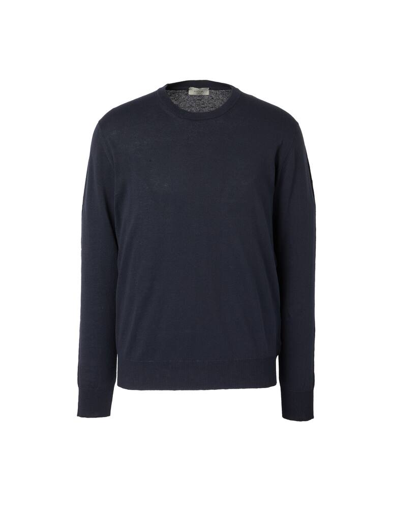 Altea Linen long sleeve sweater - blue - picture 5 Altea Linen long sleeve sweater - blue - picture 5