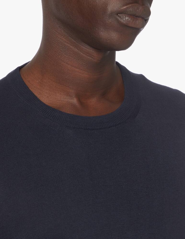 rinascente Altea Linen long sleeve sweater - blue