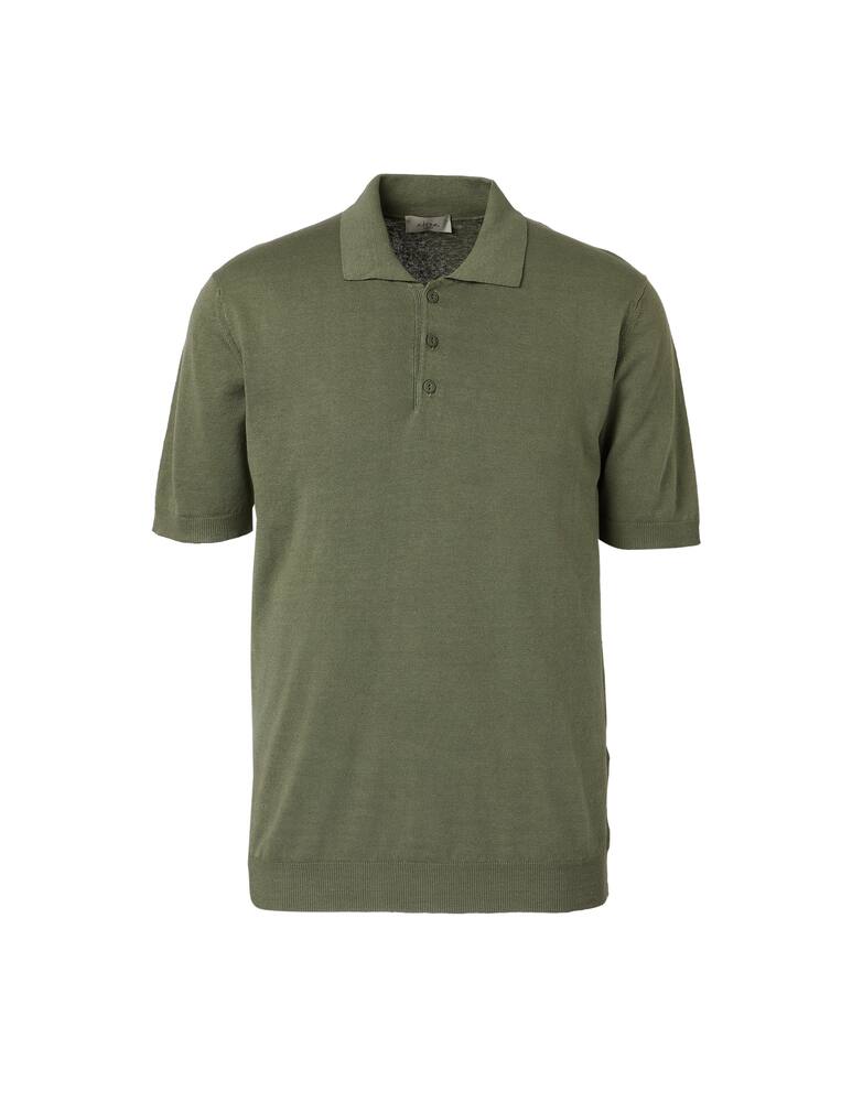 rinascente Altea Polo manica corta maglia lino cotone - verde