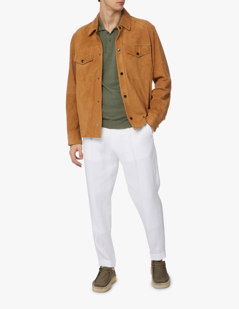 rinascente Altea Polo manica corta maglia lino cotone - verde