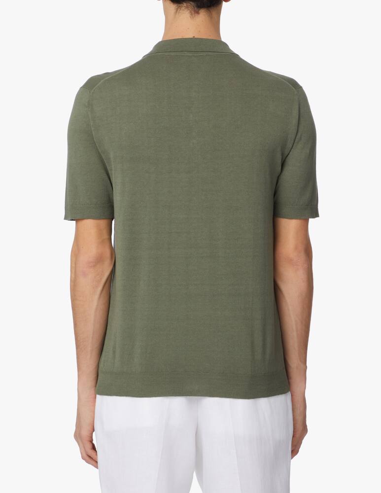 rinascente Altea Polo manica corta maglia lino cotone - verde