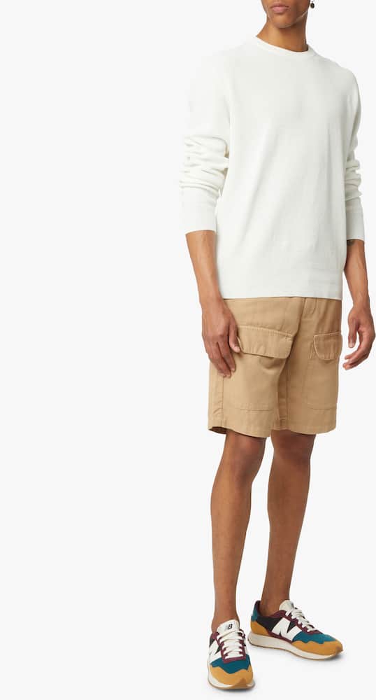 rinascente Altea Maglia girocollo manica lunga costa inglese - bianco