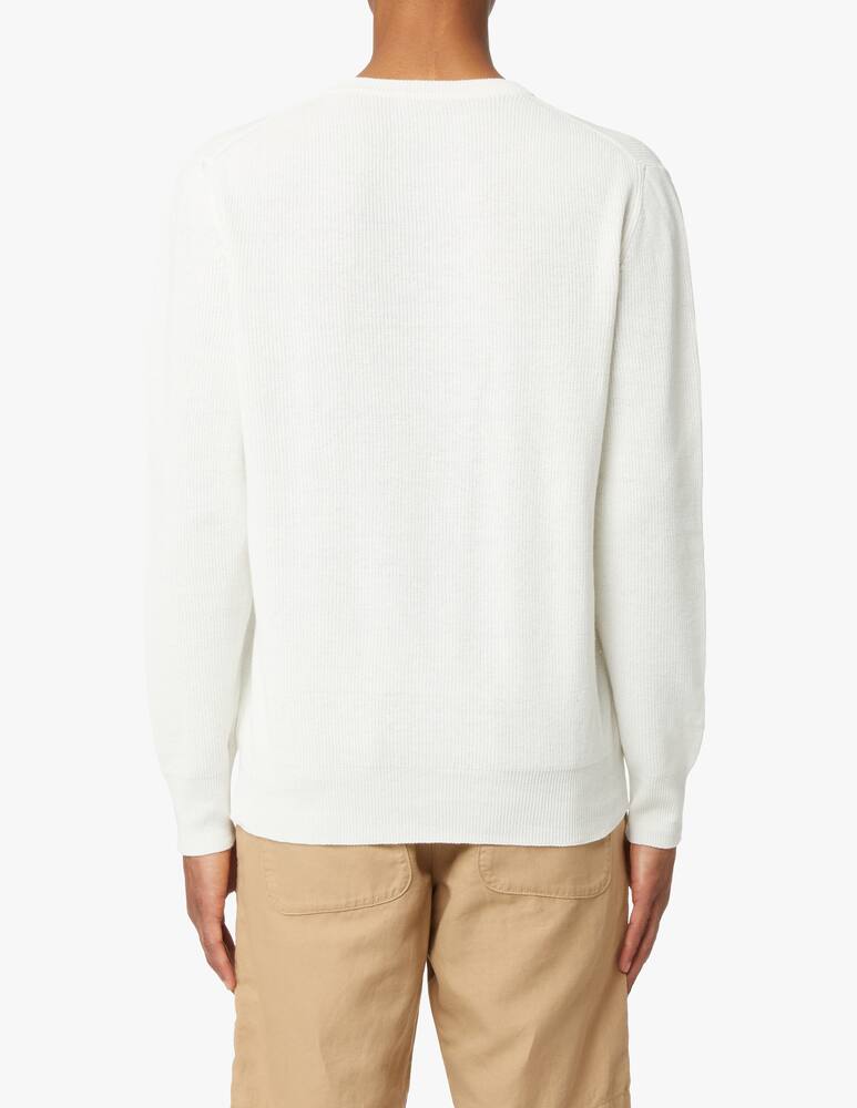 rinascente Altea Maglia girocollo manica lunga costa inglese - bianco