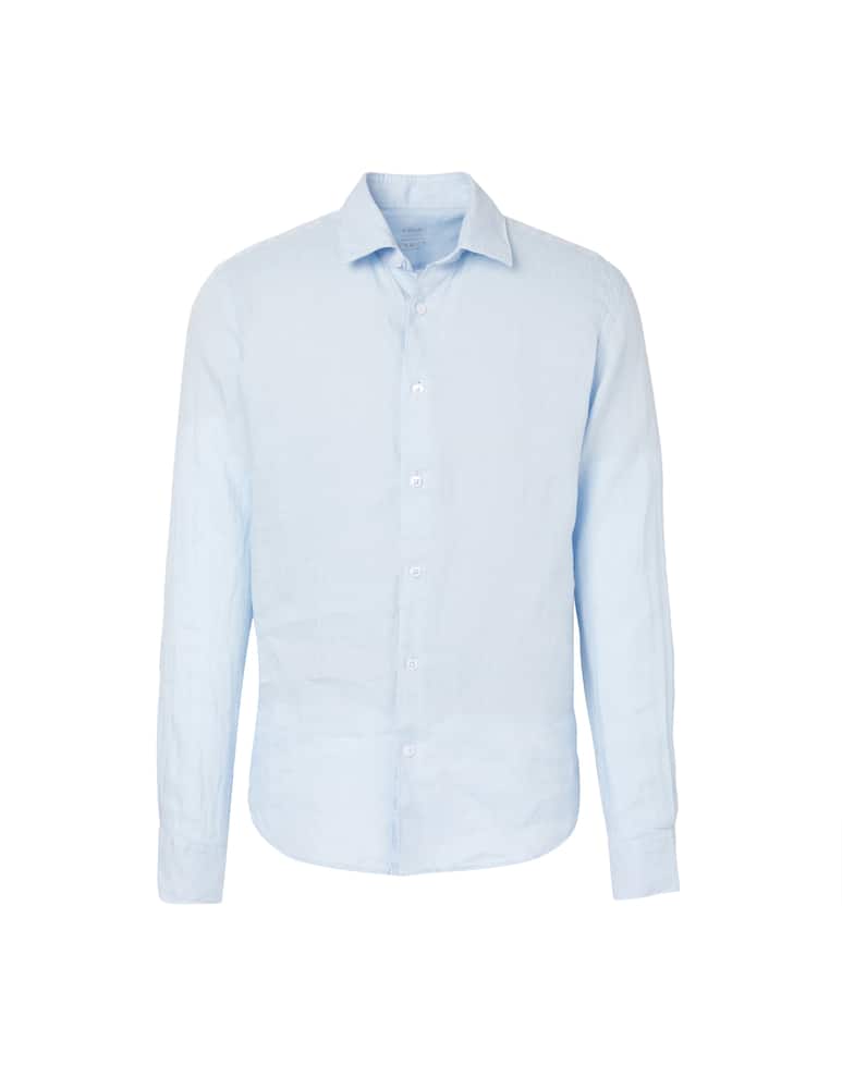 rinascente Altea Camicia manica lunga lino - azzurro