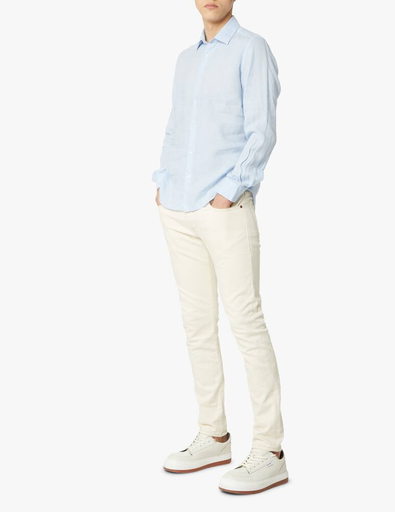 rinascente Altea Camicia manica lunga lino - azzurro