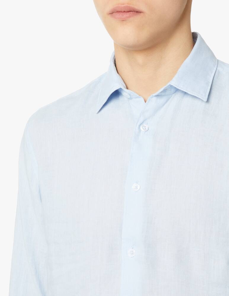 rinascente Altea Camicia manica lunga lino - azzurro