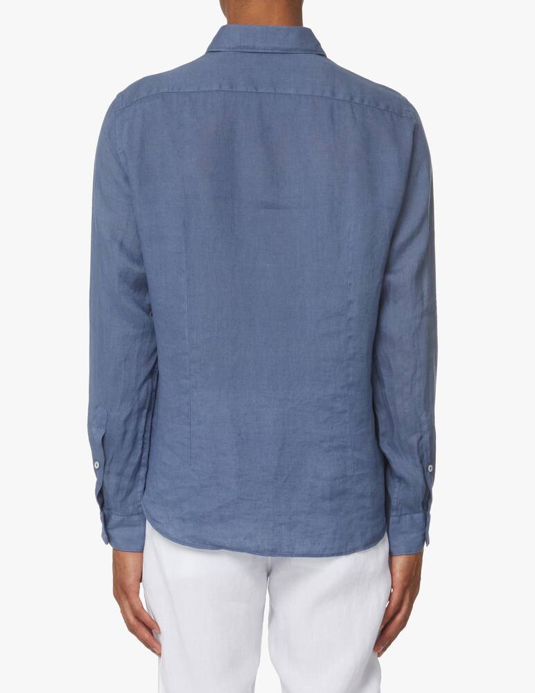 rinascente Altea Linen long sleeve shirt - blue