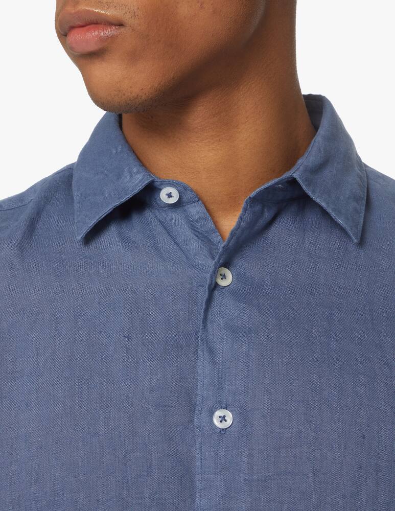 rinascente Altea Linen long sleeve shirt - blue