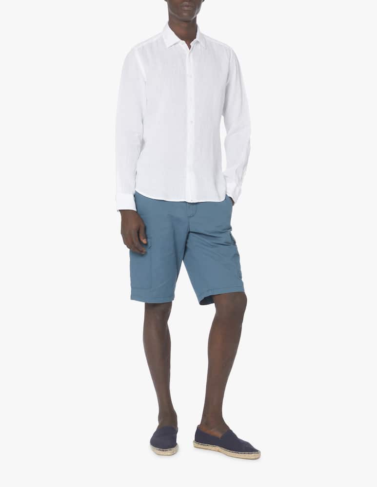 rinascente Altea Linen long sleeve shirt - white