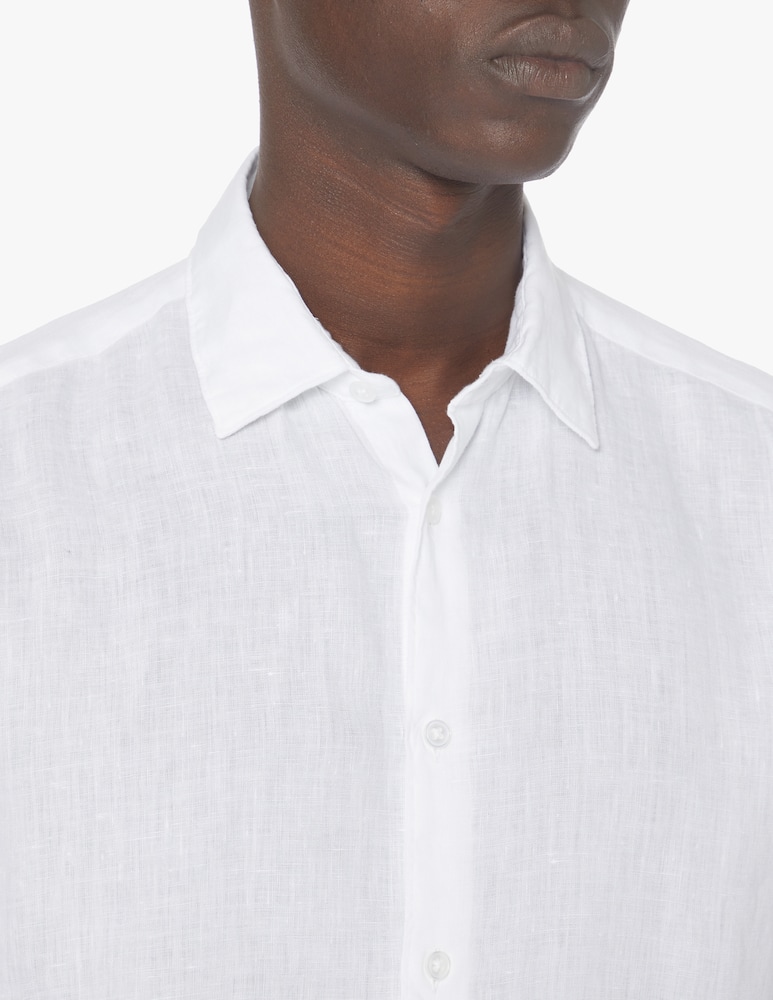 rinascente Altea Linen long sleeve shirt - white