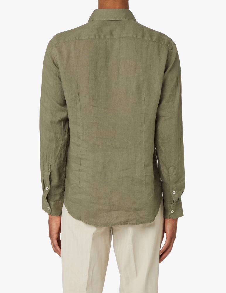 rinascente Altea Linen long sleeve shirt - green