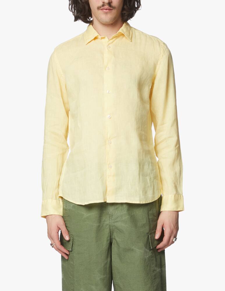 rinascente Altea Linen long sleeve shirt - yellow