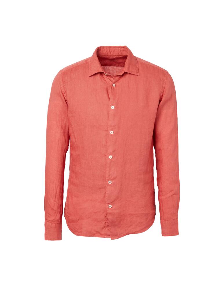 Altea Linen long sleeve shirt - red - picture 5 Altea Linen long sleeve shirt - red - picture 5