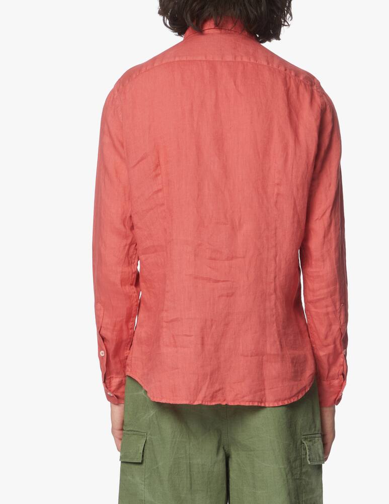 Altea Linen long sleeve shirt - red - picture 3 Altea Linen long sleeve shirt - red - picture 3