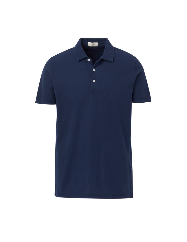 rinascente Altea Piquet short sleeve polo - blue