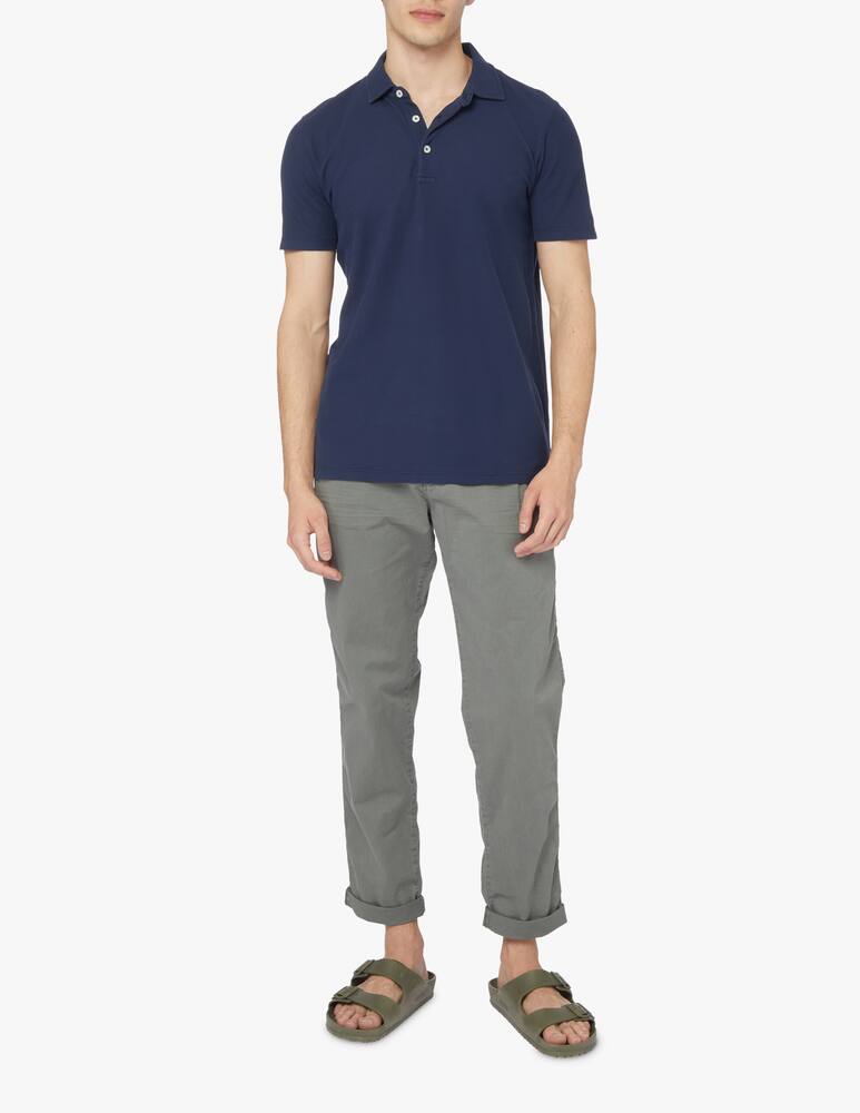 rinascente Altea Piquet short sleeve polo - blue