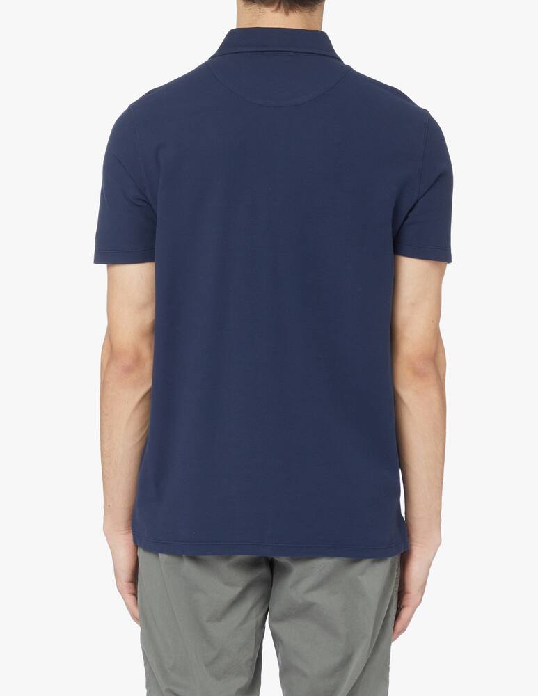 rinascente Altea Piquet short sleeve polo - blue