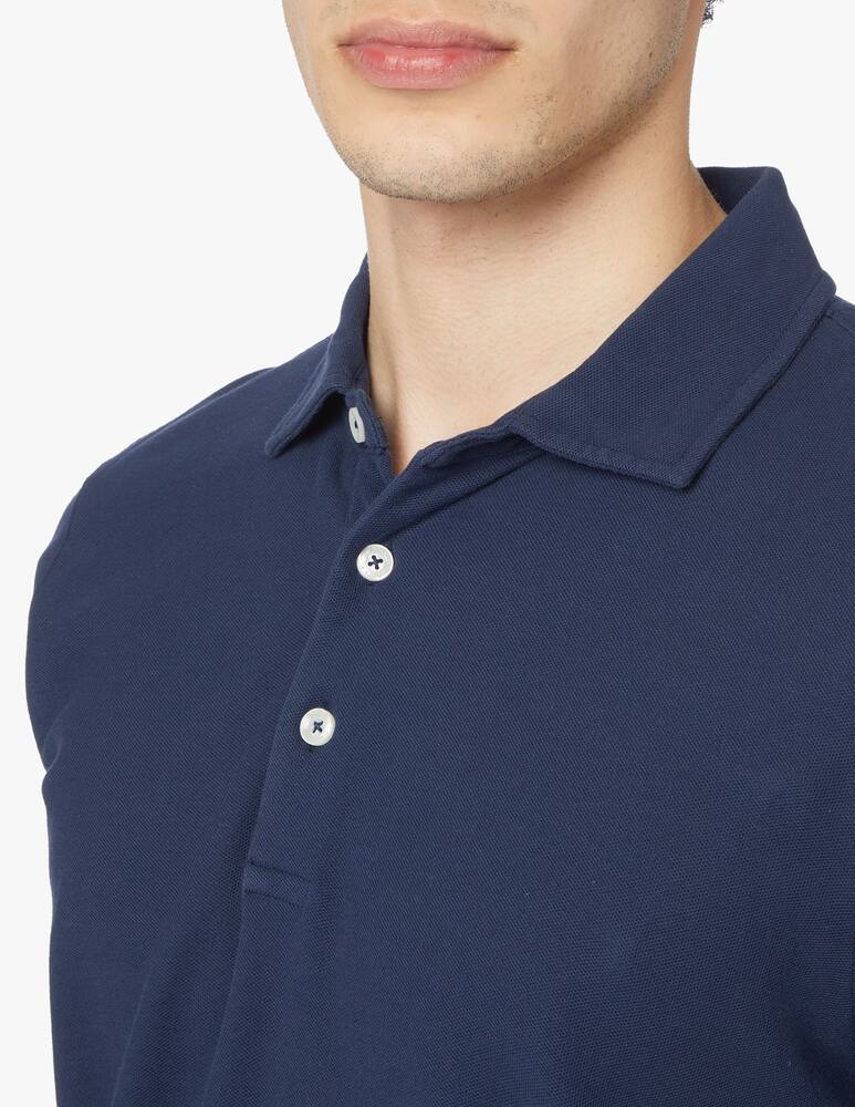 rinascente Altea Piquet short sleeve polo - blue