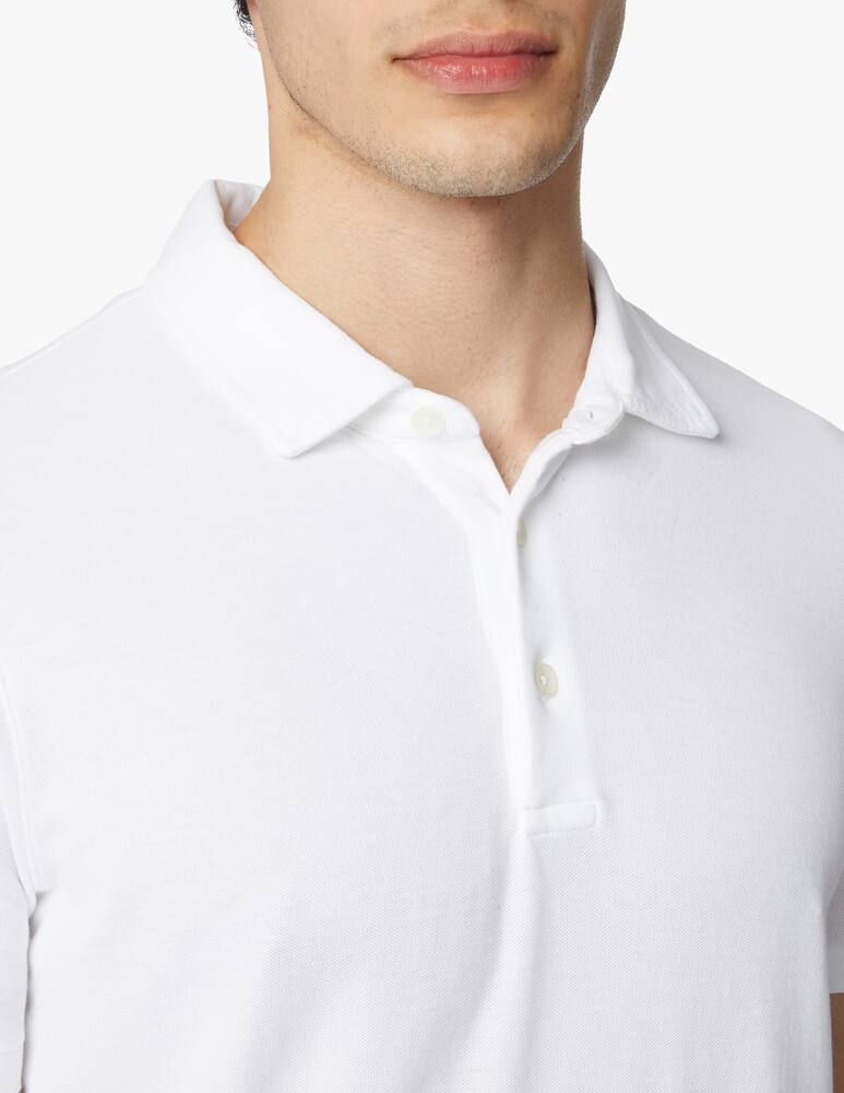 rinascente Altea Piquet short sleeve polo - white