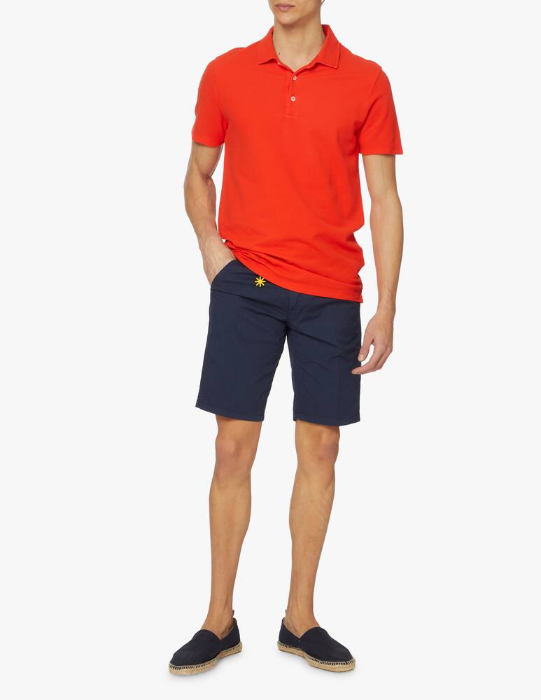 rinascente Altea Piquet short sleeve polo - red