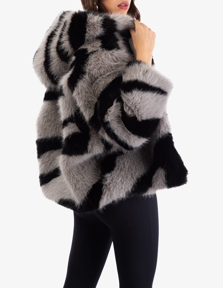 rinascente Le Volière Giacca oversize in pelliccia sintetica