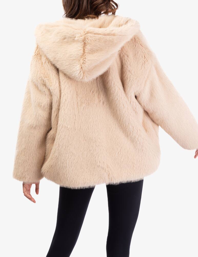 rinascente Le Volière Faux fur hoodie jacket