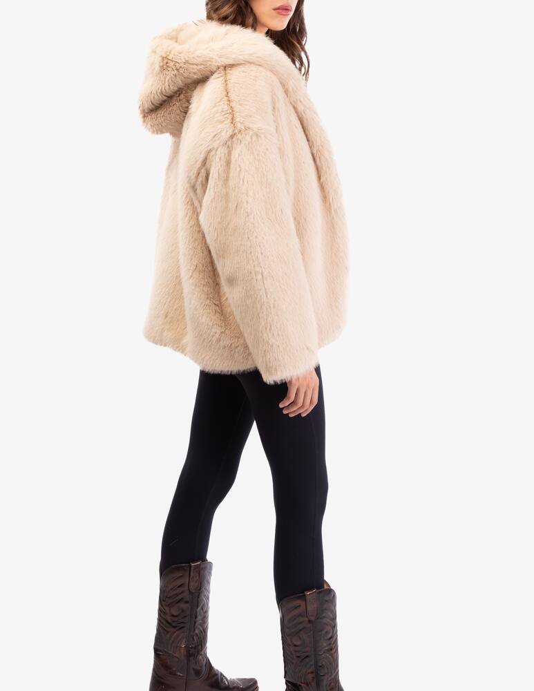 rinascente Le Volière Faux fur hoodie jacket