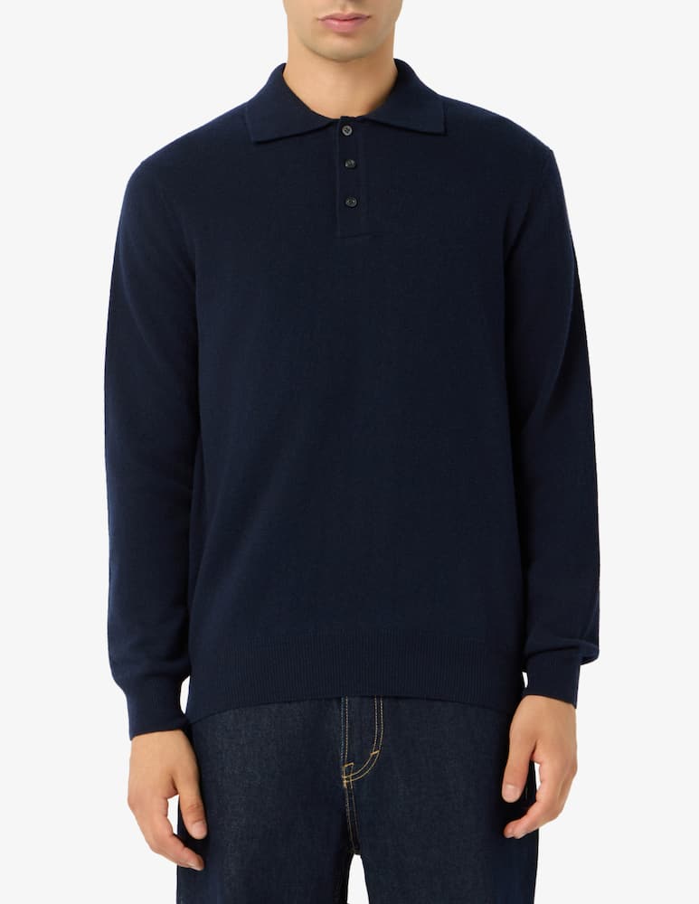 rinascente Rinascente Collection Lambswool long-sleeve polo jumper