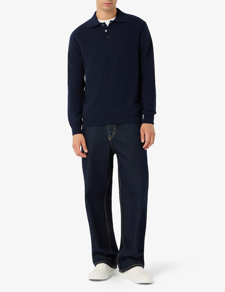 rinascente Rinascente Collection Lambswool long-sleeve polo jumper