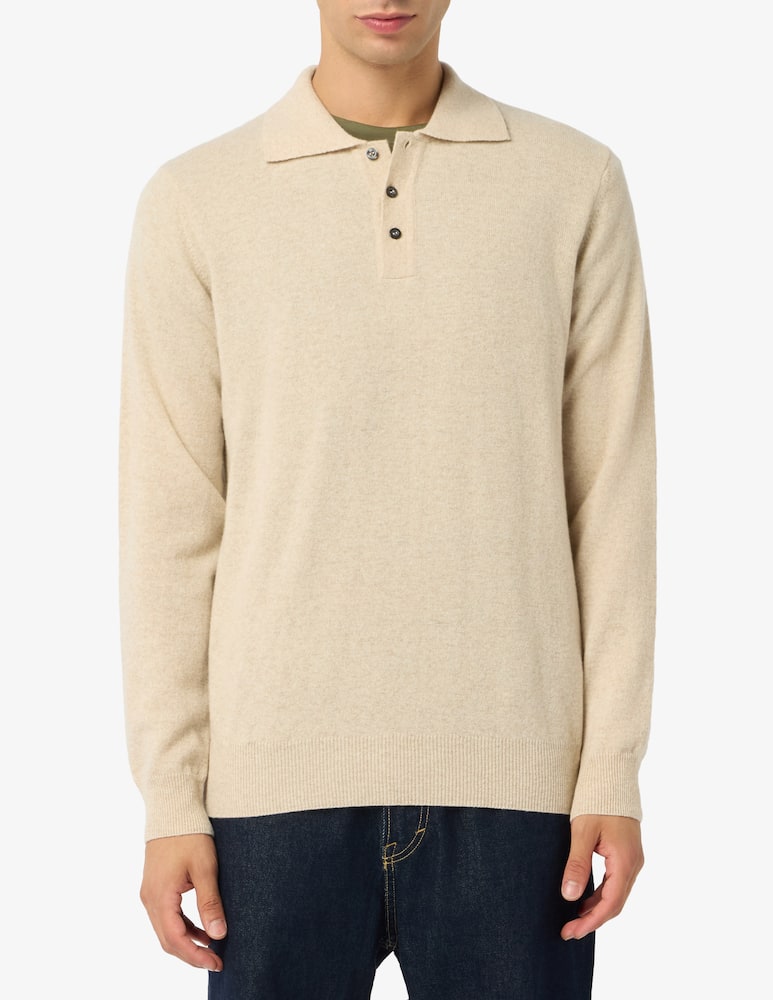 rinascente Rinascente Collection Polo maniche lunghe in lana d'agnello