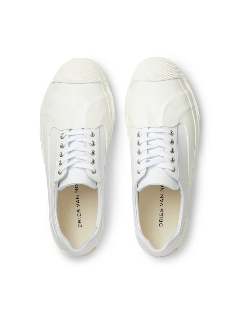 rinascente Dries Van Noten Leather gum sneakers