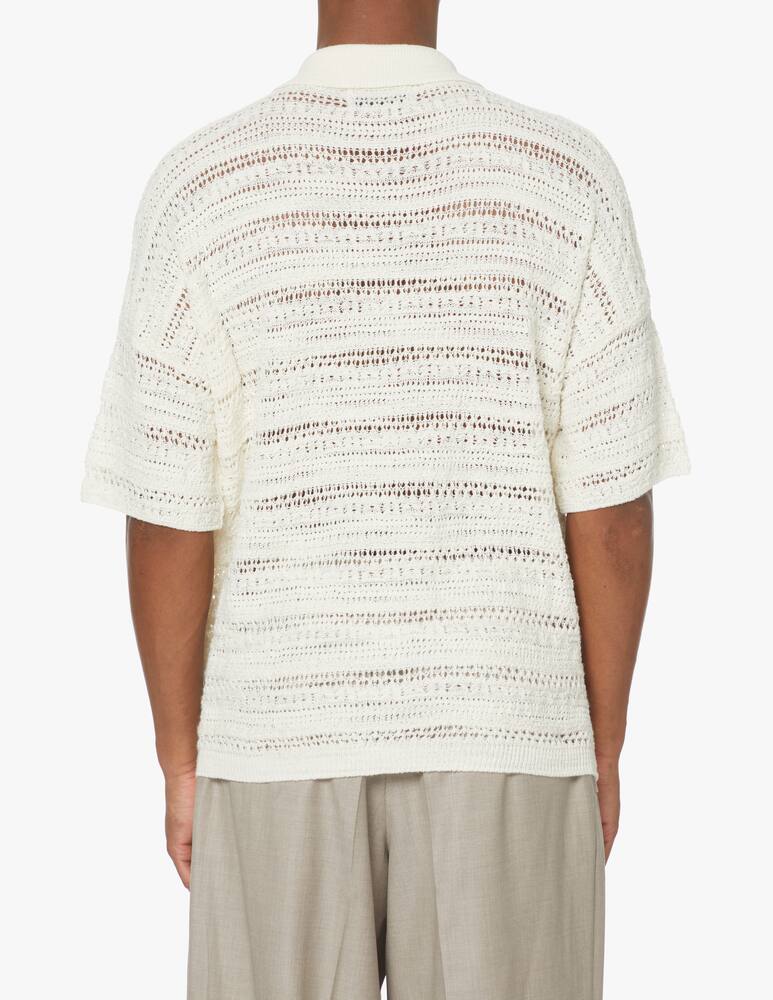 rinascente Bonsai Polo crochet manica corta - bianco