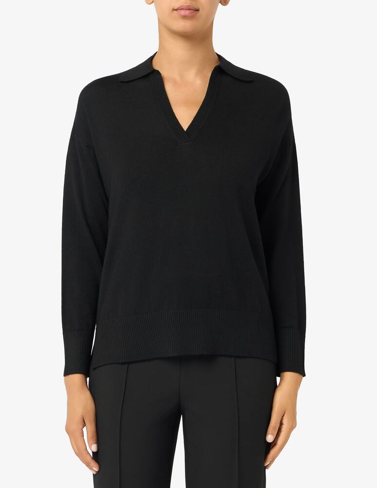 Rinascente Collection Maglione polo in merino a maniche lunghe - immagine 1 Rinascente Collection Maglione polo in merino a maniche lunghe - immagine 1