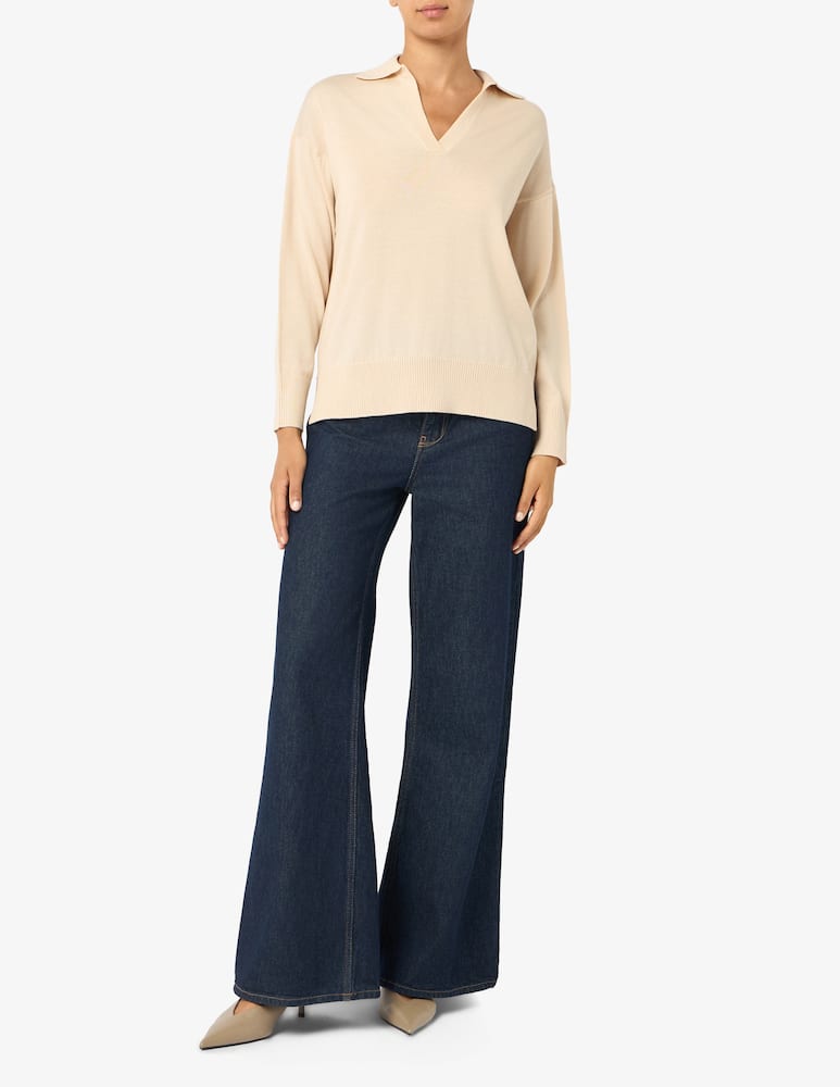 rinascente Rinascente Collection Maglione polo in merino a maniche lunghe