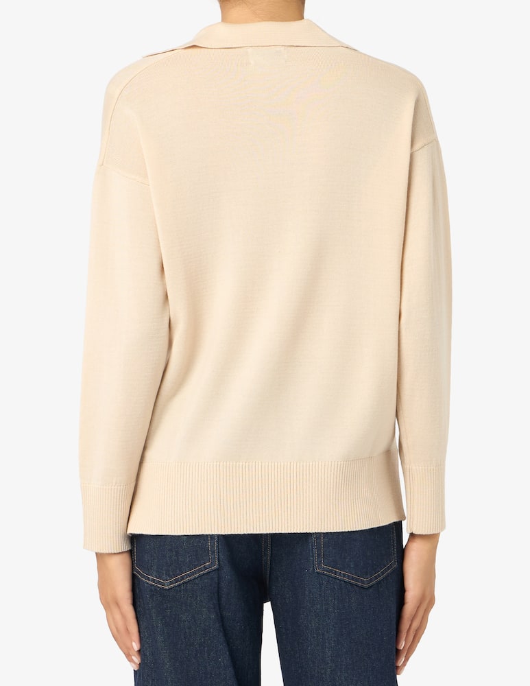 rinascente Rinascente Collection Maglione polo in merino a maniche lunghe