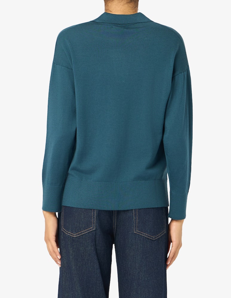 rinascente Rinascente Collection Maglione polo in merino a maniche lunghe