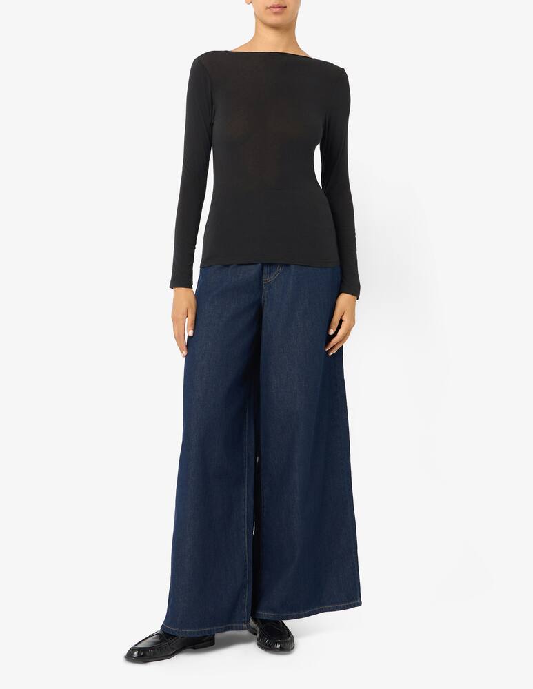 rinascente Rinascente Collection Boat-neck modal long-sleeve top
