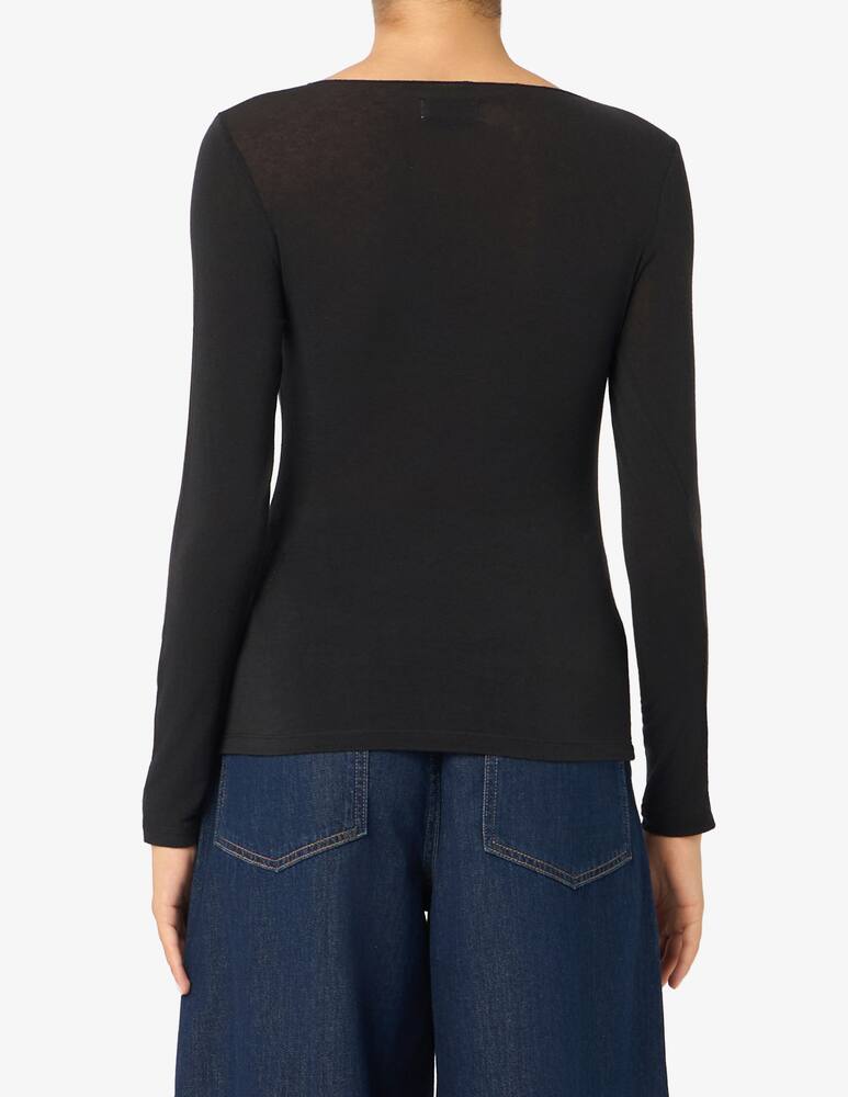 rinascente Rinascente Collection Boat-neck modal long-sleeve top