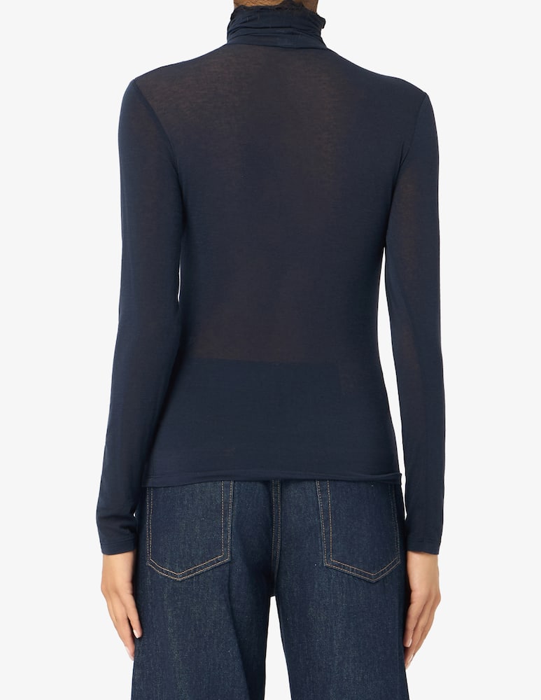 Rinascente Collection Modal lightweight roll-neck top - picture 3 Rinascente Collection Modal lightweight roll-neck top - picture 3