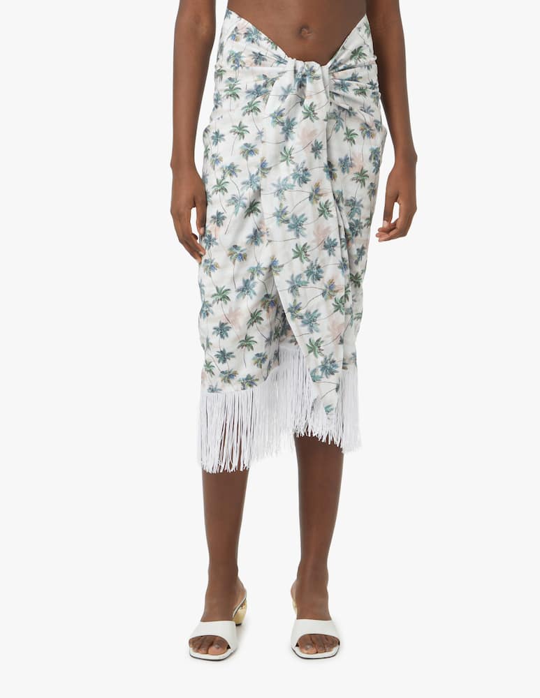 rinascente Panarehi Tavarua beach cover up - white