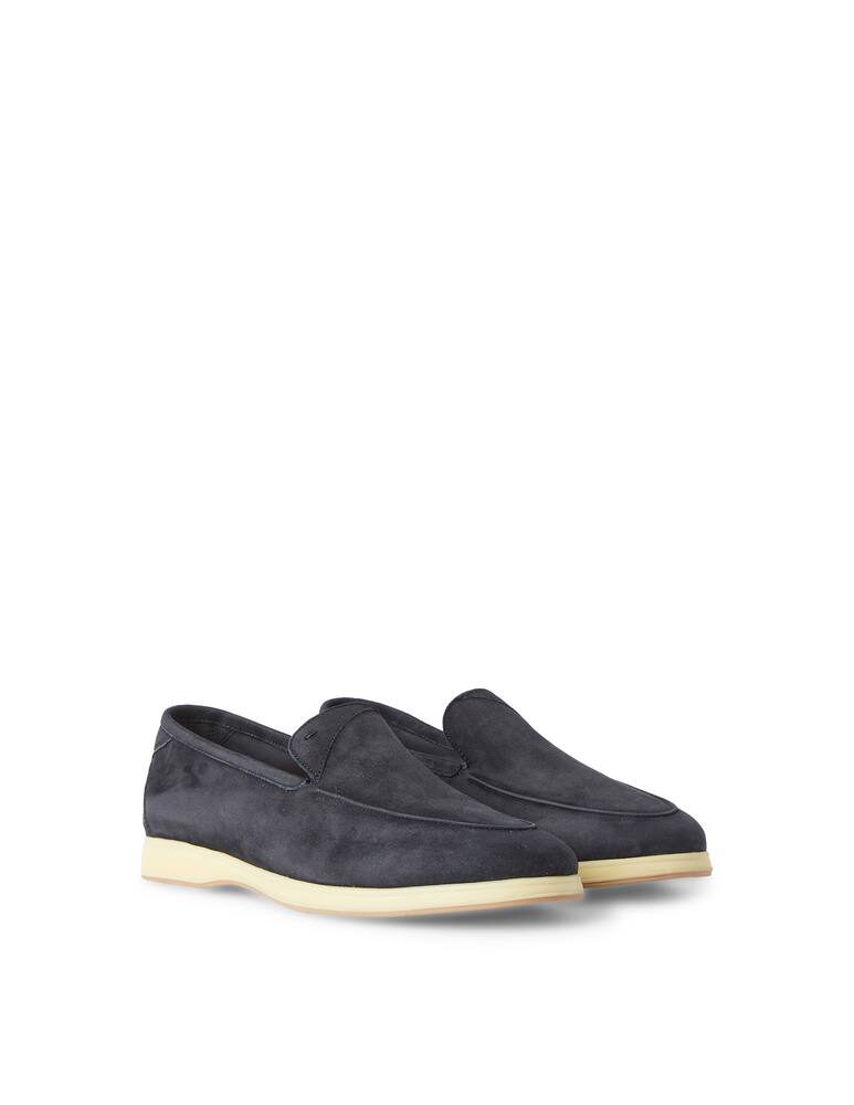 Andrea Ventura Firenze Suede loafer - blue - picture 2 Andrea Ventura Firenze Suede loafer - blue - picture 2
