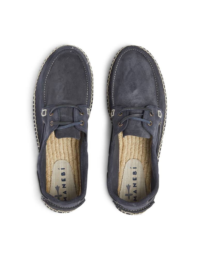 rinascente Manebì Boat shoe suede - blue
