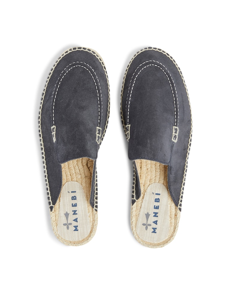 rinascente Manebì Scarpa sabot in suede - blu